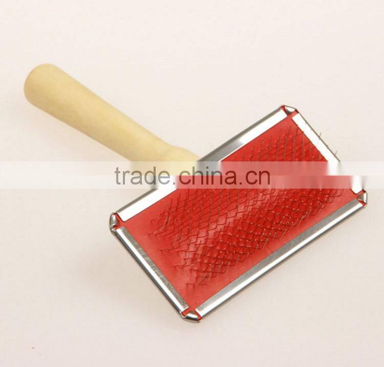 Wooden Handle Dog Brush And Pet Hair Brush