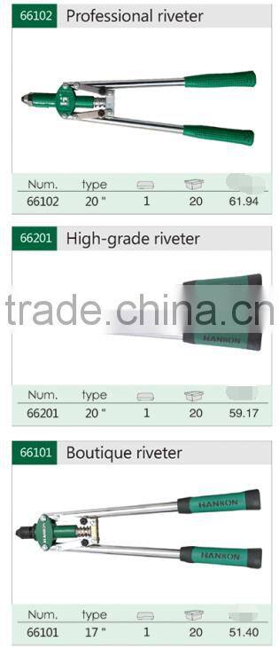 Professional quality double handle hand riveter