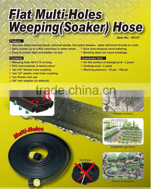 Flat Multi-Holes Weeping(Soaker) Hose