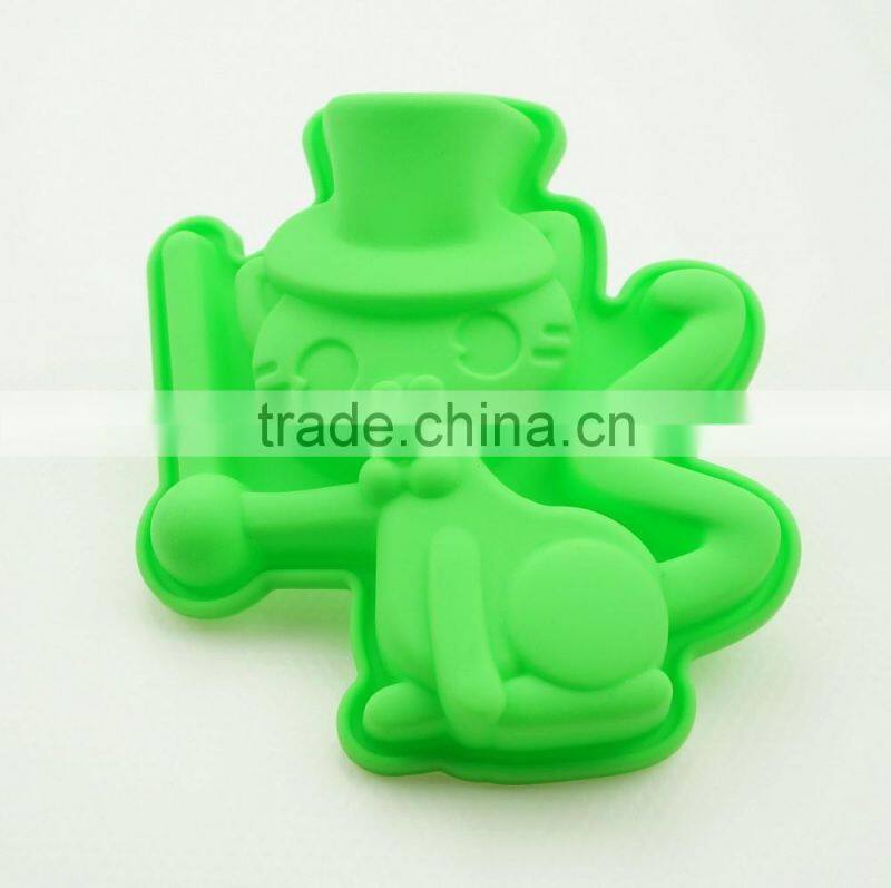 11189 silicone cat cake mold