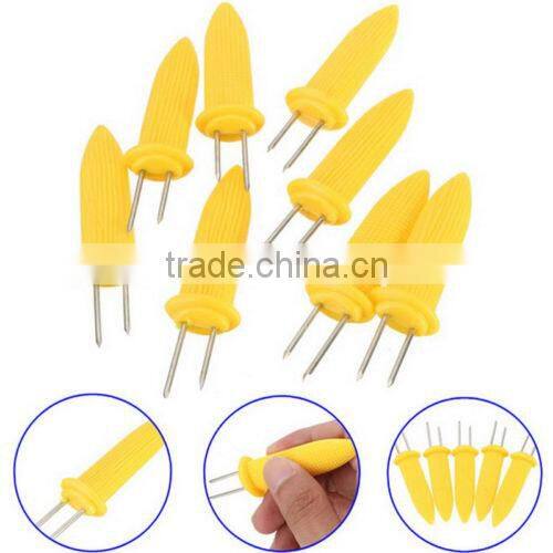 Safe Mini Corn on the Cob Holders Skewers Needle Prongs Fork Picks Kitchen BBQ