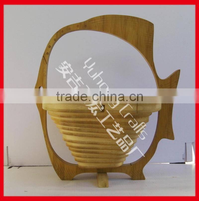 New Product for 2015 Bamboo Collapsible Folding Basket