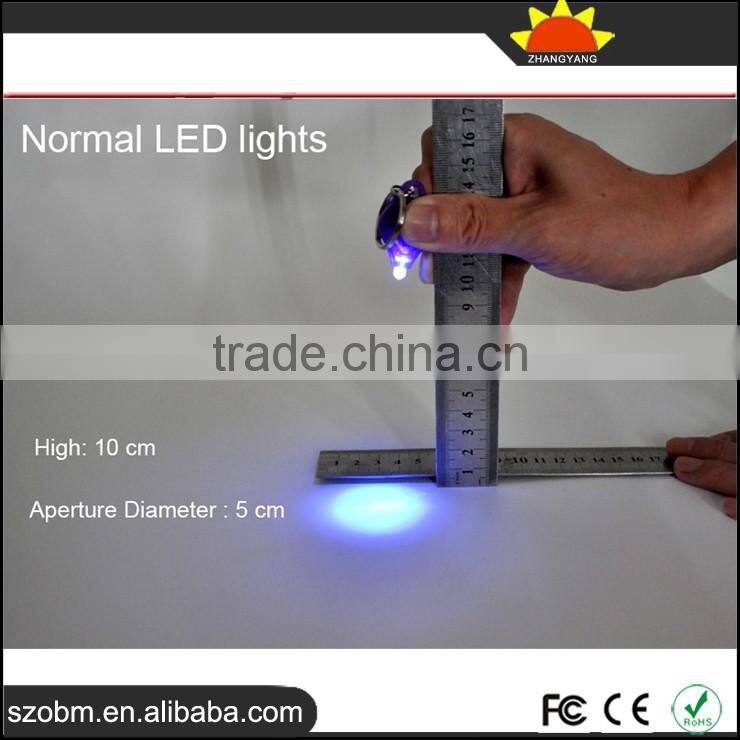 Top Quality Purple Light Led Keychain,Big Chip Led Lamp 395nm UV Led Keychain