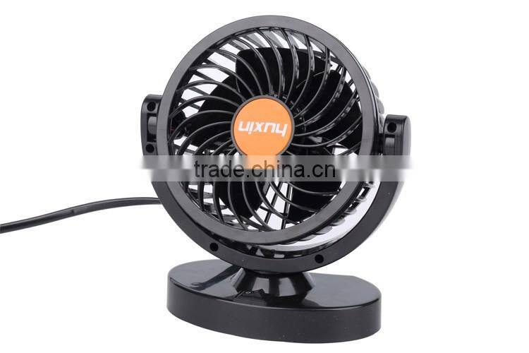 Energy saving low power light weight 12v black car fan