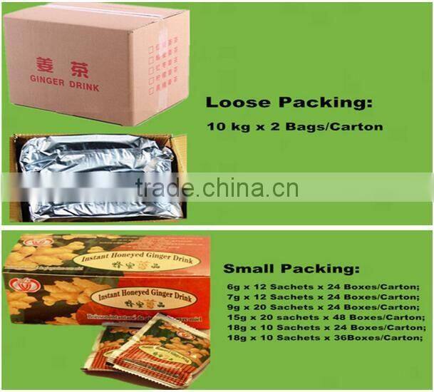 Instant Ginger Tea with honey supplier from China.
