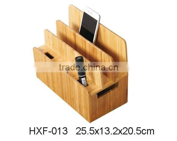 Bamboo Stationary Mobile Phone Stands and Holders