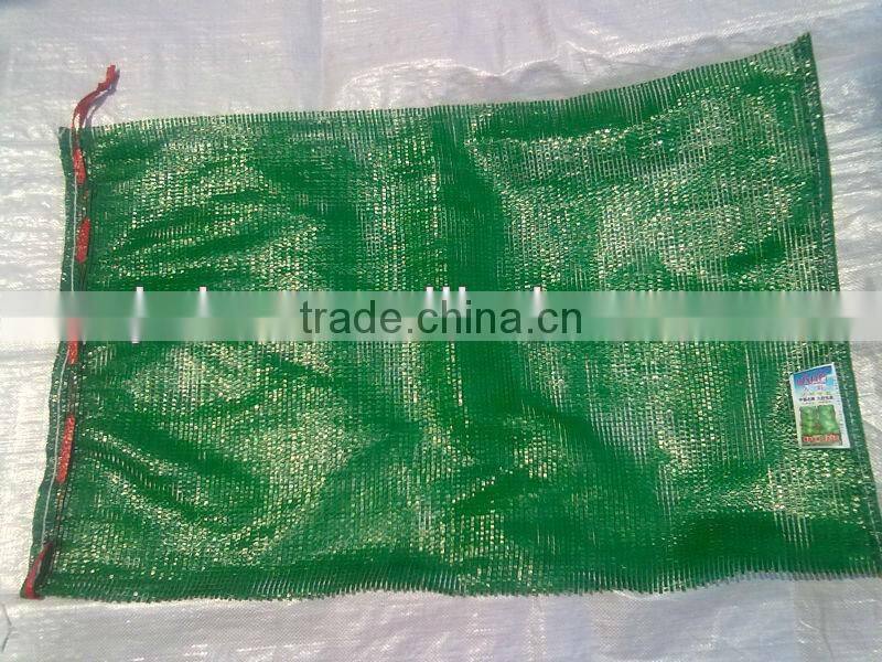 Plastic cabbage net bags green linned mesh bags packing cabbages hot sales