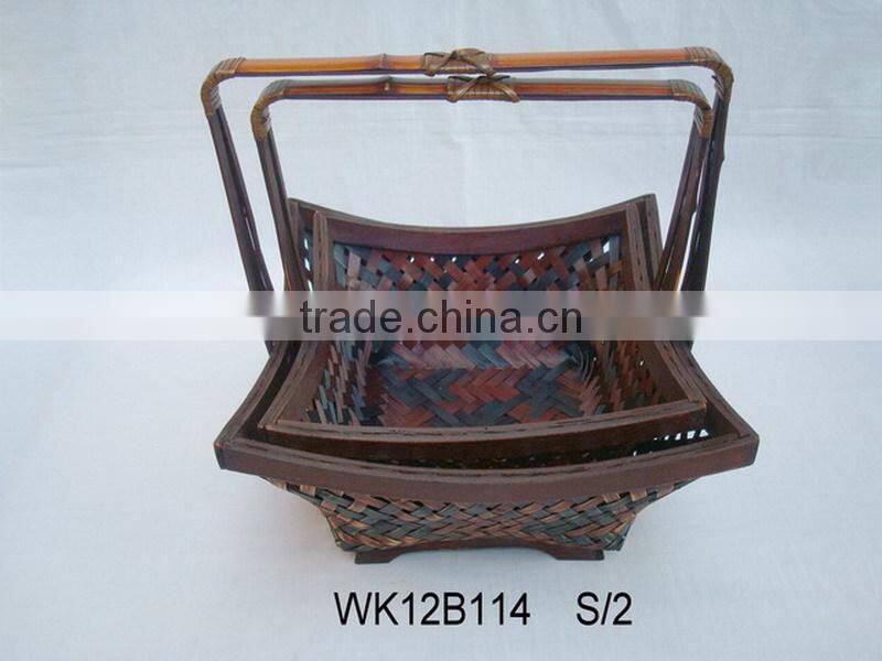 decorative bamboo plates in various shape