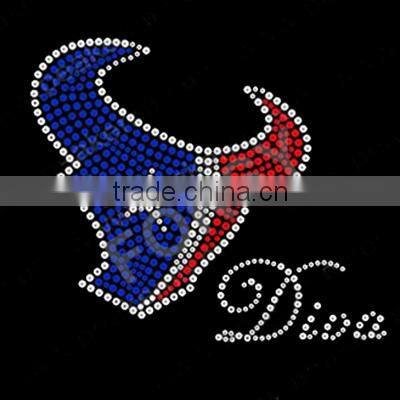 Most popular garment houston texan rhinestone transfer