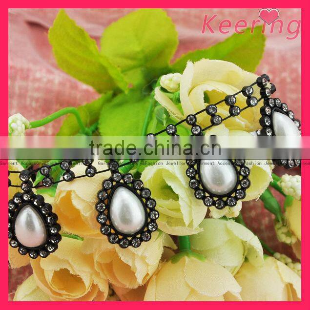Fashion drop shaped pearl chain model WRC-182