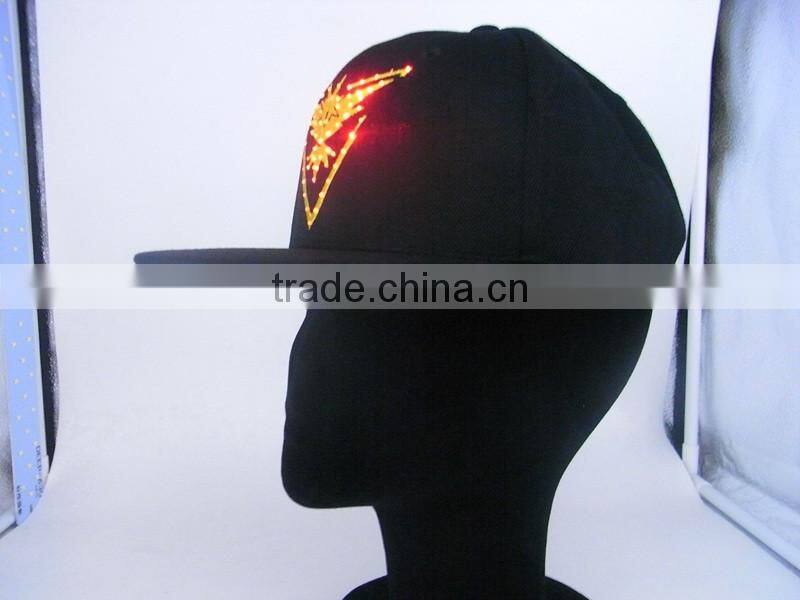 Cap With Built In Led Light Pokemon Flashing Cap And Fiber Optic Cap