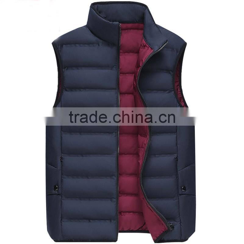 winter jacket down coat AB wear reversible duck warm winter vest men down vest