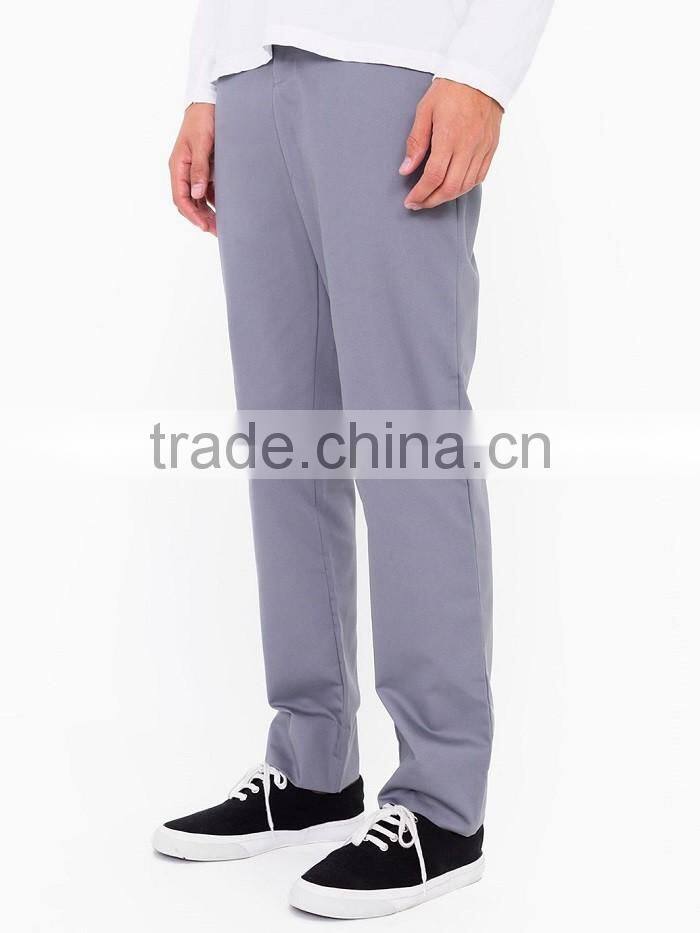 Wholesale Slim fit mens long trousers leggings custom cotton twill chino pants