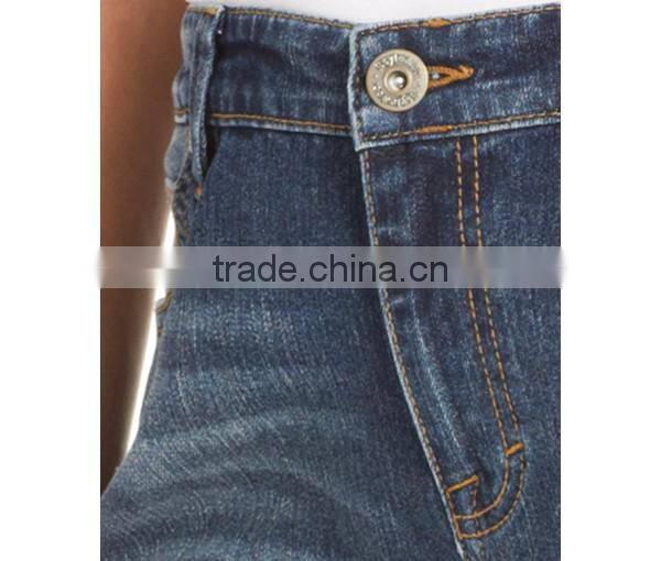 Plus Size Denim Bermuda Shorts