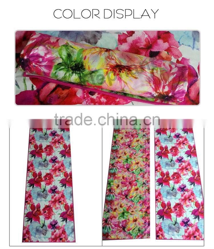100% polyester digital printed microfiber towel sports