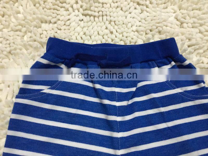 Kid's cheap price fashion comfortable stripe shorts inventory