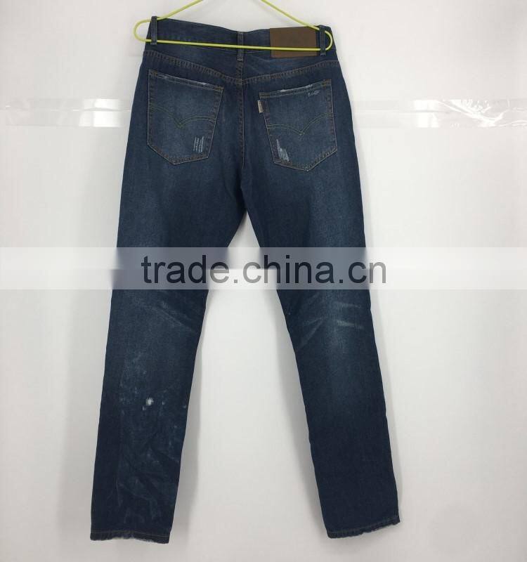 Men new fashion stock ripped straight fancy jeans