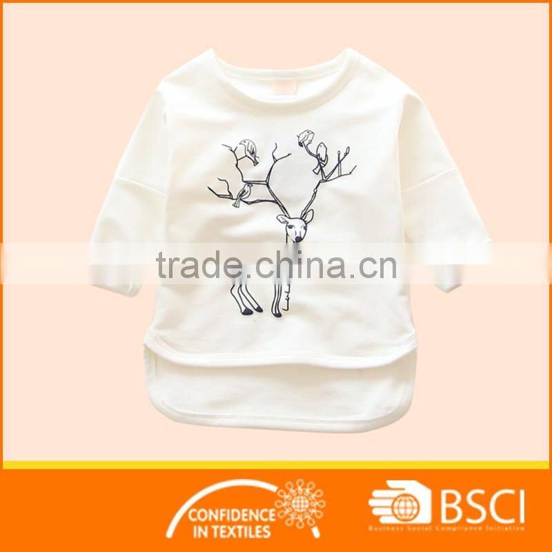 Boutique Printed Pullover Kid Fleece Sweatshirt