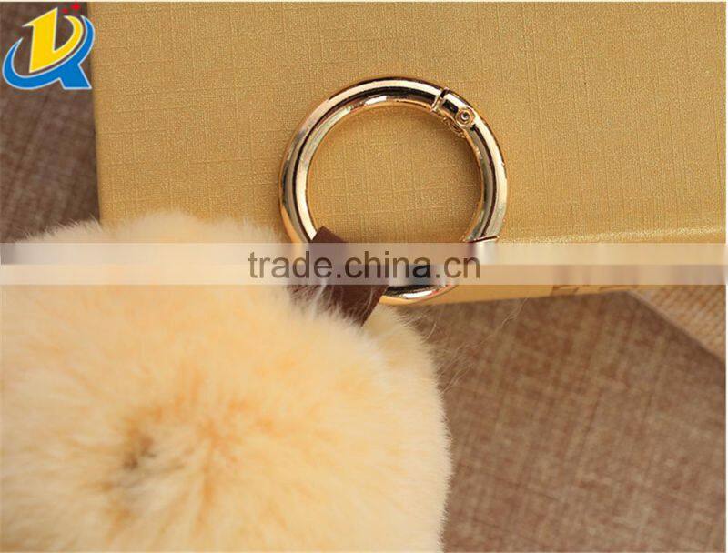 Wholesale Luxury hot sale colorful mink fur novelty rabbit keychain