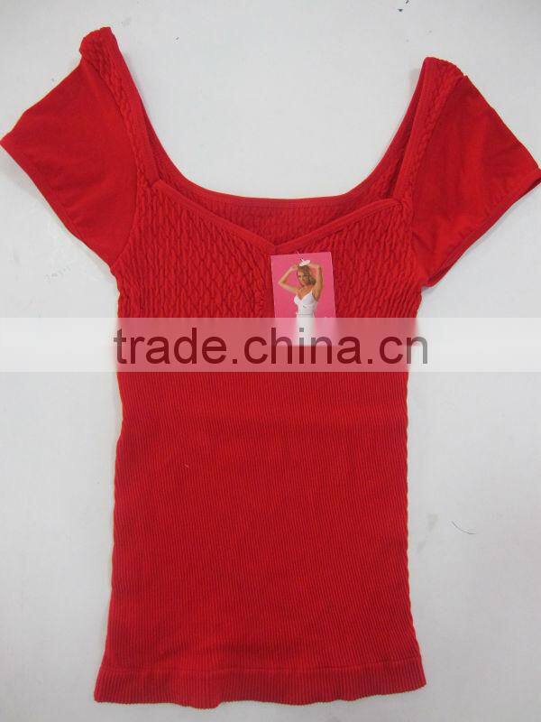 Ladies Seamless Tops Round Neck Camisole