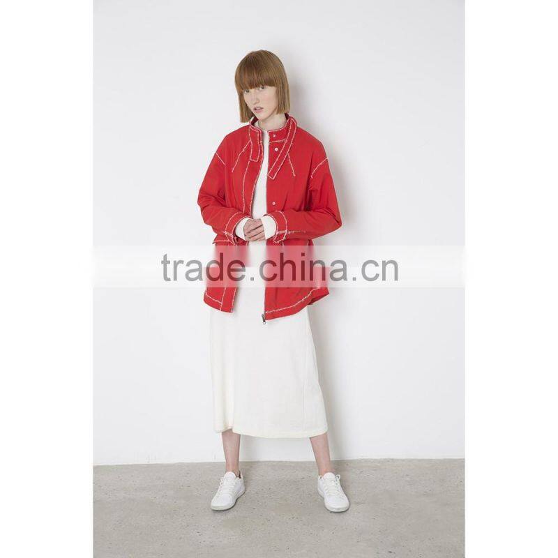 High Quality Latest Design Custom Design Red Jacket Women