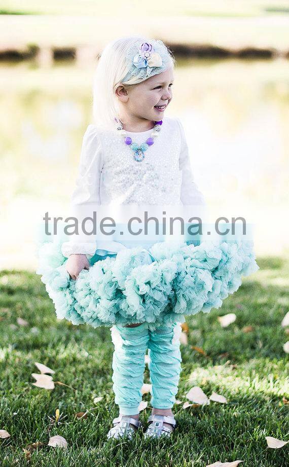 High fashion childrens clothing for Christmas tulle skirt in set kids ballet dress