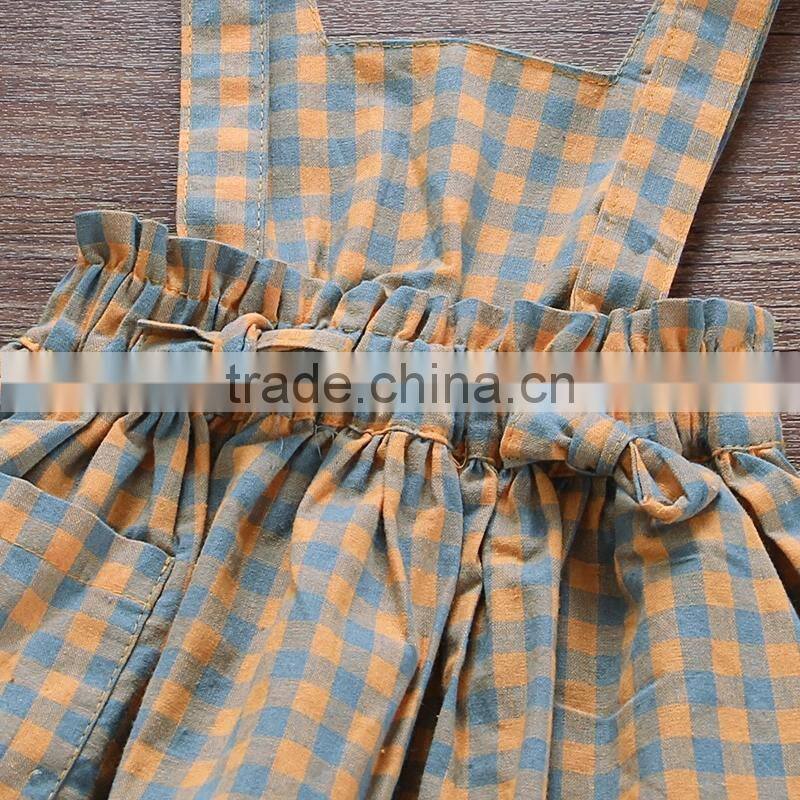 Two piece set female baby strap skirt baby white short sleeve T shirt little girl suit clothes