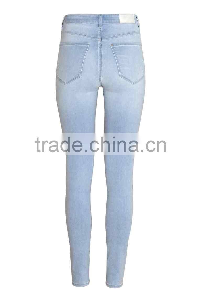Super Skinny High Jegging,2016 summer women denim pants,women corpped jean