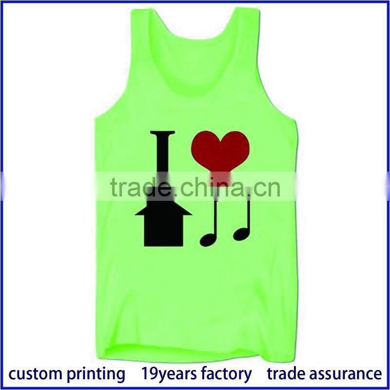OEM screen printing cotton tank tops
