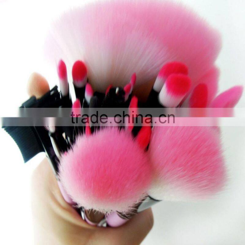 China Manufactureers Wood Handle Cheap 32PCS Cosmetic Brushes