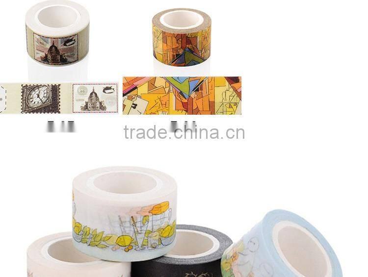 2.5cm*10m washi tape can be teared by hand adhesive paper tape cute planner accessories