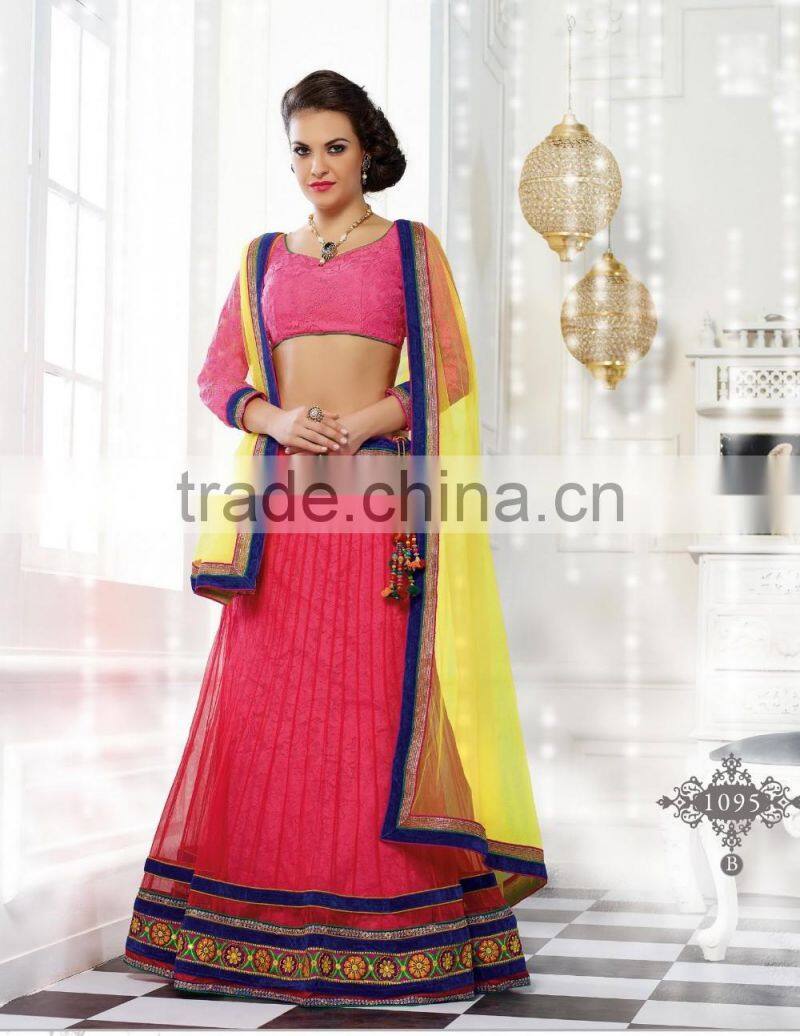 Semi Stitch Flourish Elegant Heavy Work Lehenga Sarees