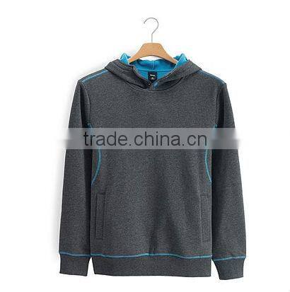 Pullover plain sweater hoodies cut and sew hoodie sweatshirts