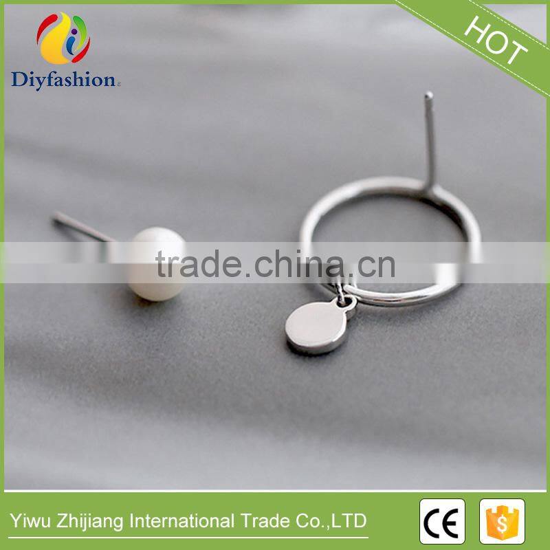 2017 New 925 Sterling Silver Imitation Pearl Earring Stud Jewelry