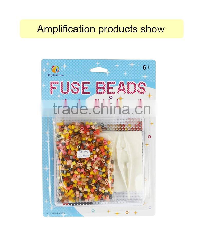 Diyfashion 5mm mini hama perler set with pegboard iron paper and twezzer toys fuse beads set 18021