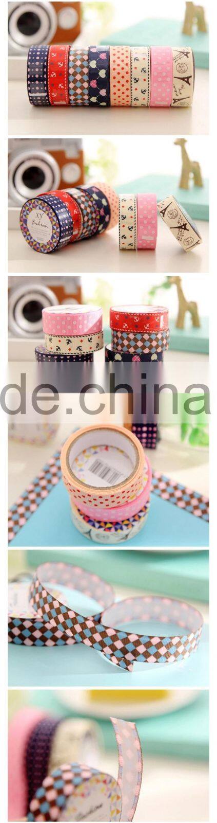 Decorative double or single face satin ribbon with printing