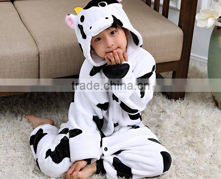 Best price factory wholesale cow onesie costume for kids from china