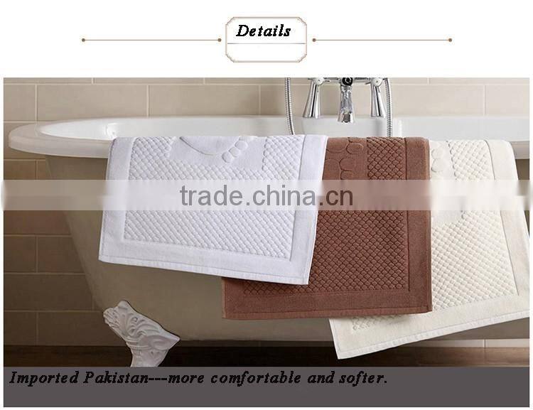 Luxury hotel water absorbent bath mat set
