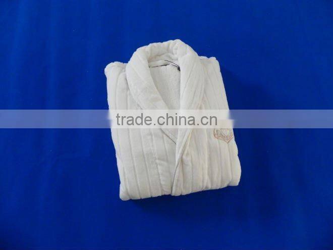 100% cotton velvet bathrobe