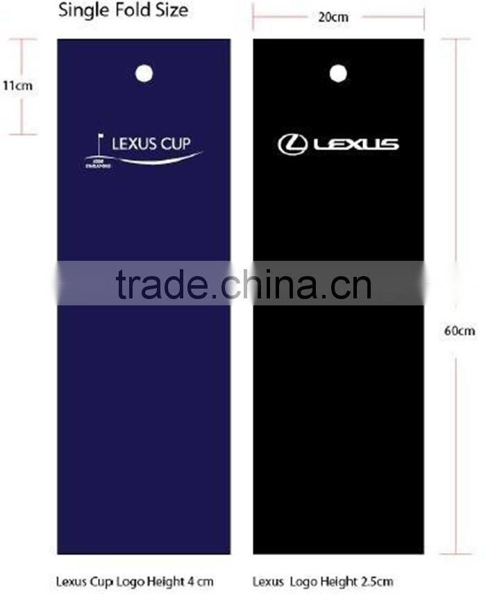 100% cotton soft custom plain golf towel