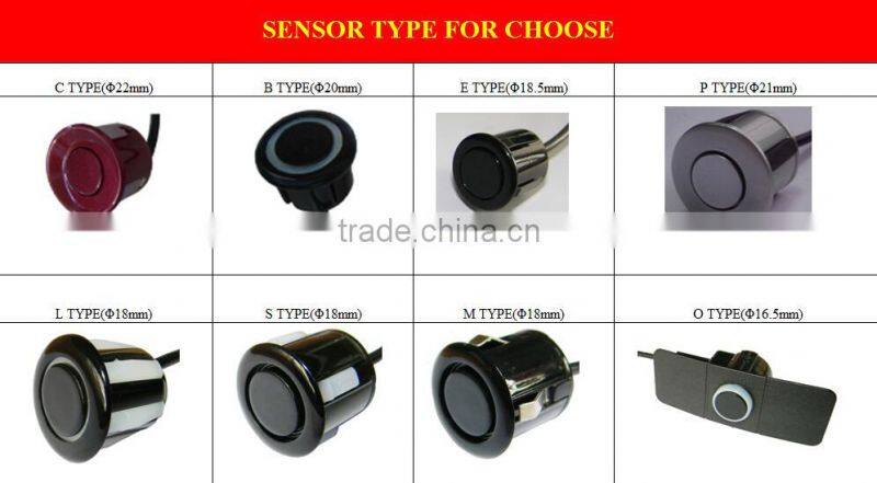 Car Parking Reverse backup Radar 2 sensors system with buzzer warning