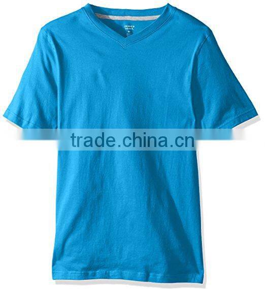 men's v neck stand up collar red t-shirt