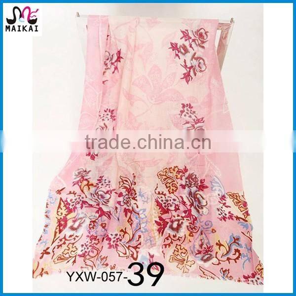 Wholesale new design lady's fashion wool pashmina scarf and shawl 2016