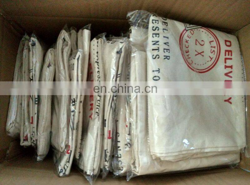 hight quality red Burlap canvas christmas gift Santa Sacks