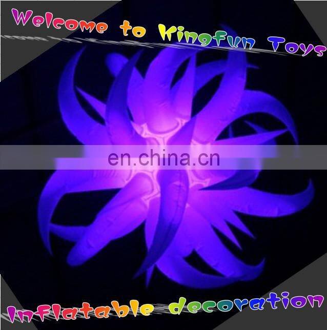Magical ground inflatable led ball
