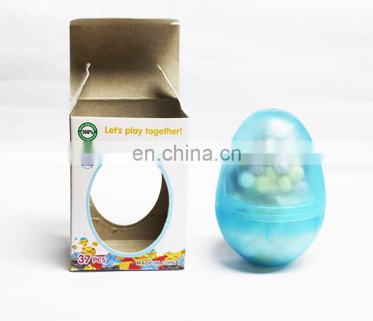Shantou factory plastic variety blocks candy toys in egg