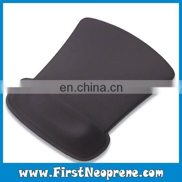 Plain Black Color Humanized Design Mouse Pad Wrist release