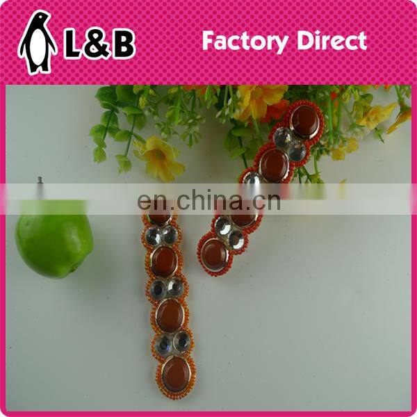 2017 wholesale popular fashion shoe accessories with rhinestone