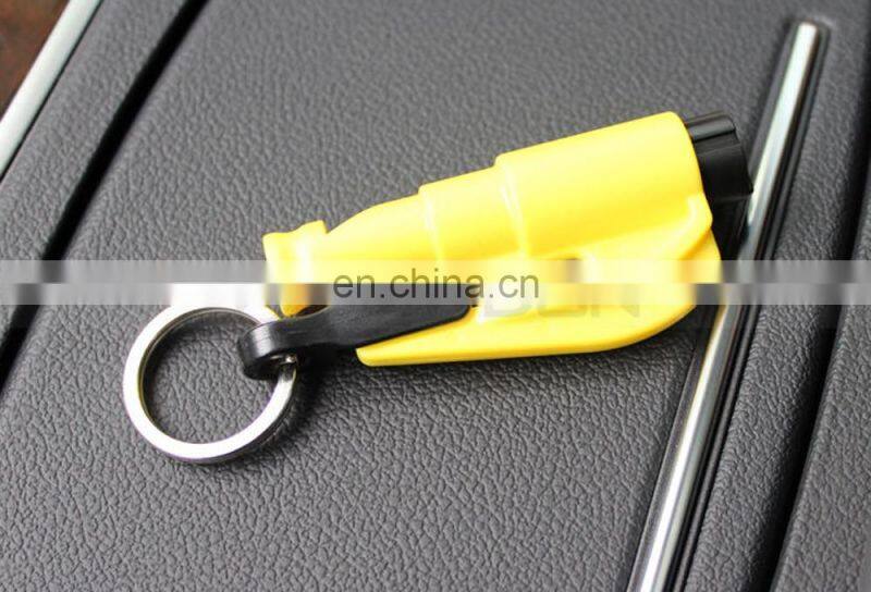 Kechain Safety Hammer Keyring Seat Belt Cutter Car Window Glass Breaker