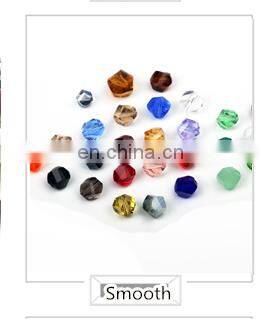 Pujiang wholesale high grade artificial crystal transparent bicone beads with high quality orange 3*6 mm beads for jewelry